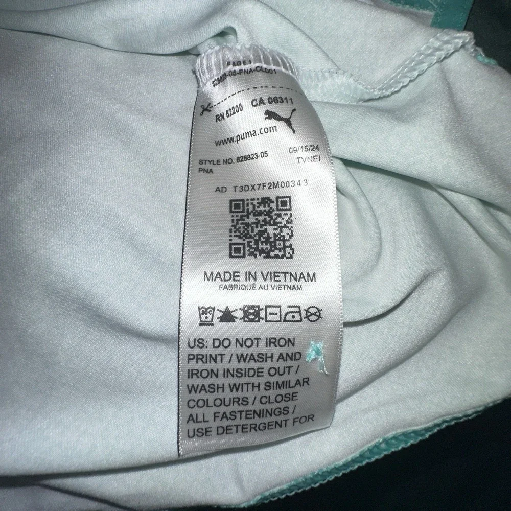 Puma Mens Short Sleeve Polo Shirt Medium (M) Teal Golf Prep
